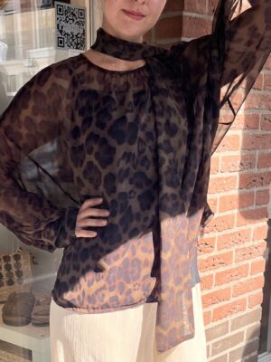 KAOS leopard print blouse