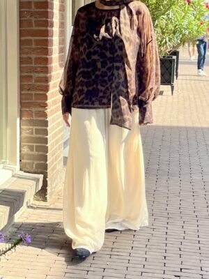 KAOS voile wide-leg trousers