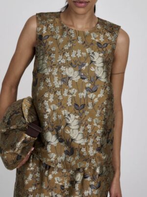 Rabens Saloner Piper Ottoman jacquard top