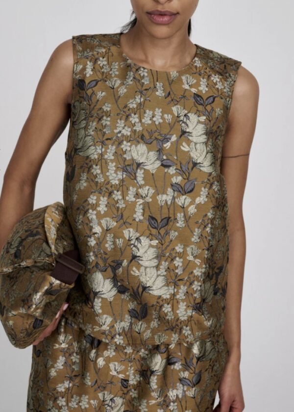 Rabens Saloner Piper Ottoman jacquard top