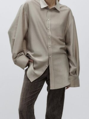 Alysi oversized wide cuff  blouse