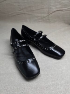 Bibi Lou Mary-Jane embellished leather shoes