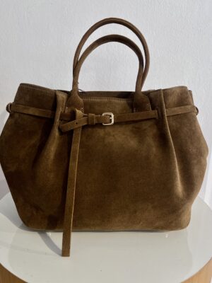 Christian Villa Tenesse suede handbag