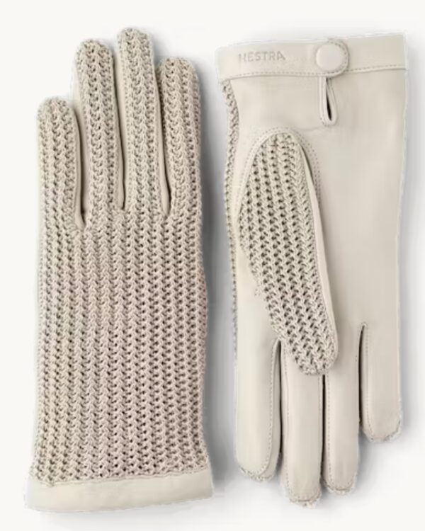 Hestra Grace leather & crochet gloves