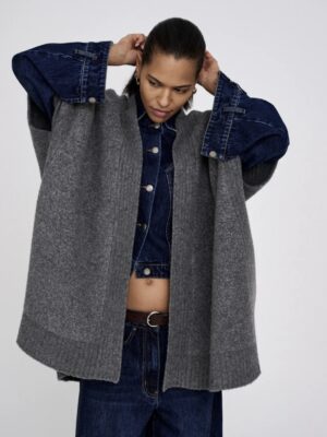 Rabens Saloner Dorris sheep knit cape