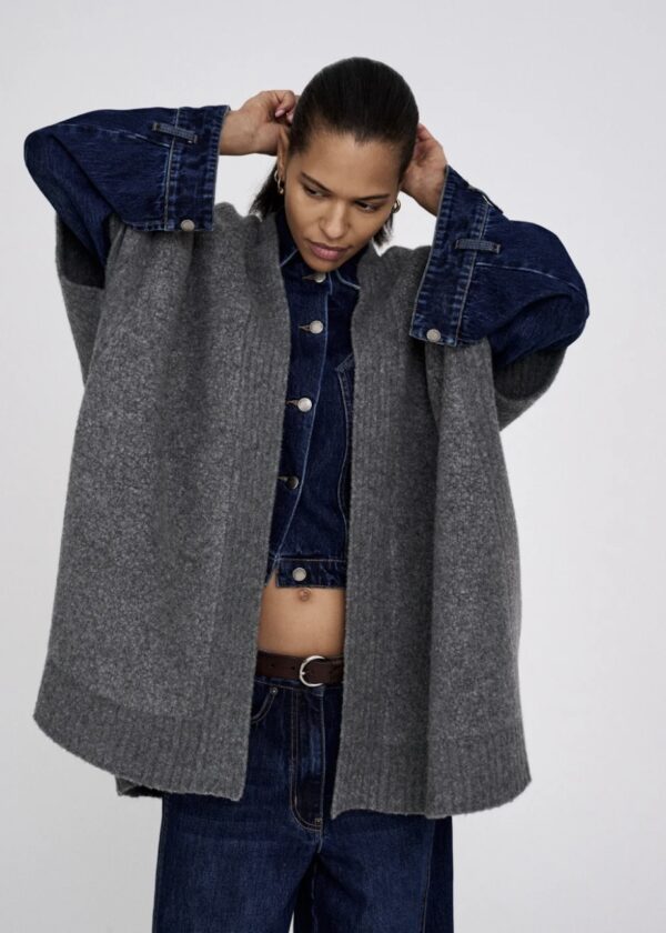 Rabens Saloner Dorris sheep knit cape