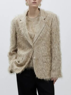 Alysi fringe boxy blazer