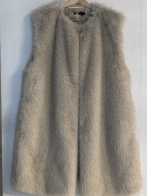 Icona faux fur sleeveless coat