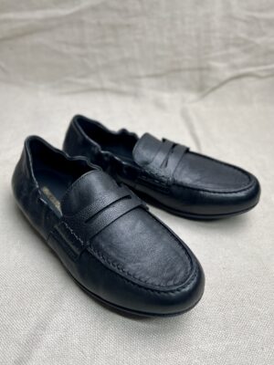 Semicouture Leather Moccasin Loafers