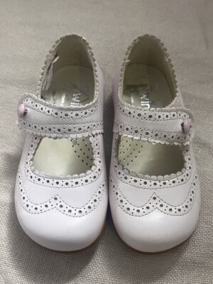 Twinpass brogue strap shoe