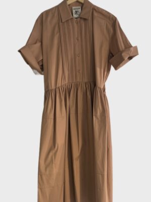 Semicouture cotton-poplin midi dress