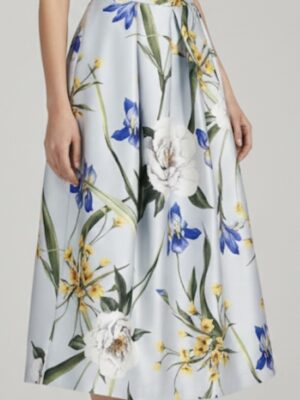 Lunatica Jardin Azur skirt