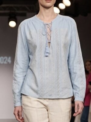 Semicouture woven cotton blouse