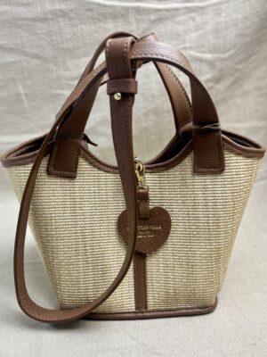 Christian Villa reversible woven bag