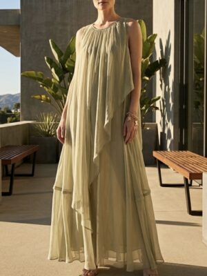 Alysi silk maxi dress