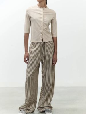 Alysi stripped wide-leg trousers