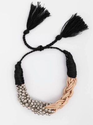 Alysi braided beaded bracelet