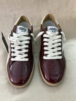4B12 calf-skin calf-skin patent leather sneakers