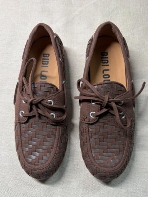 Bibi Lou woven leather moccasins