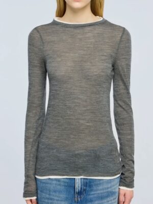 Semicouture long-sleeve top