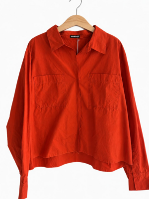 Susanne Brommer Taffeta twin-pocket shirt